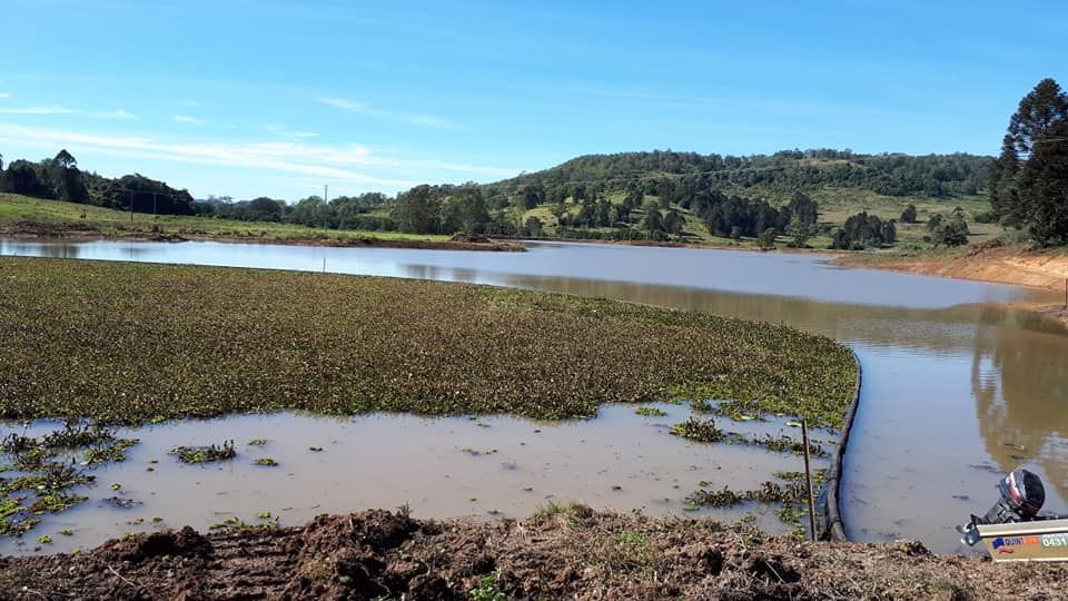 A Large Body Of Water In The Middle Of A Field — Dams Cleaned in Mudjimba, QLD