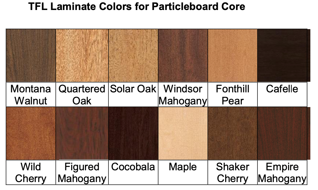 There are many different types of wood that can be used for particleboard.