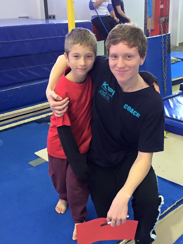 Girls and boys gymnastics