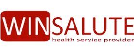 Logo di Win Salute, un fornitore di servizi sanitari. La parola 
