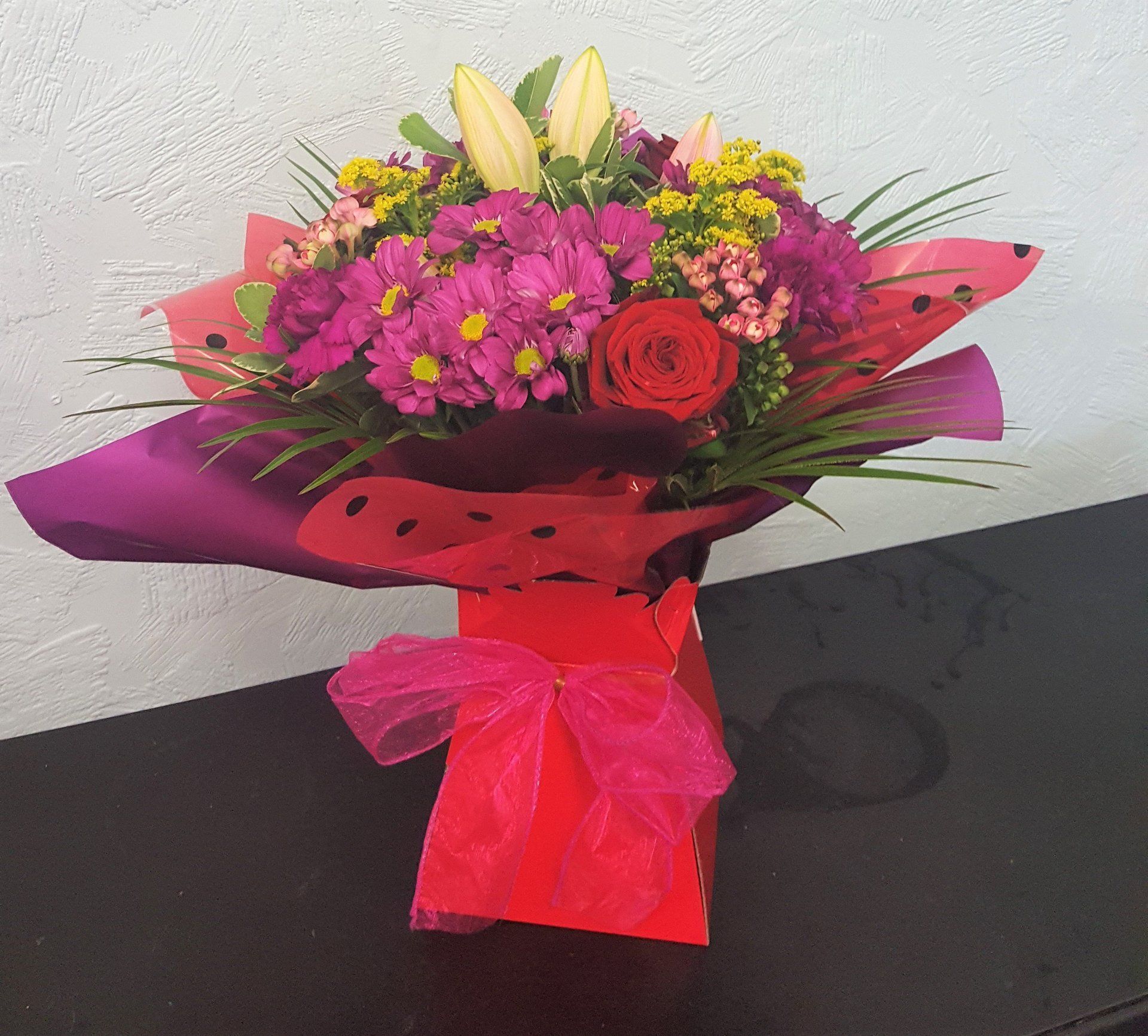 Aqua Hand - Tied Bouquet 28