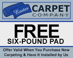 Free Six-Pound Pad - Offer Valid When You Purchase New Carpeting & Have It Installed by Us