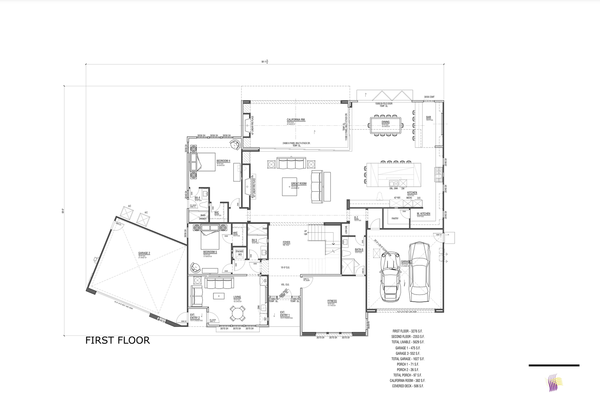 A black and white floor plan of a house.
