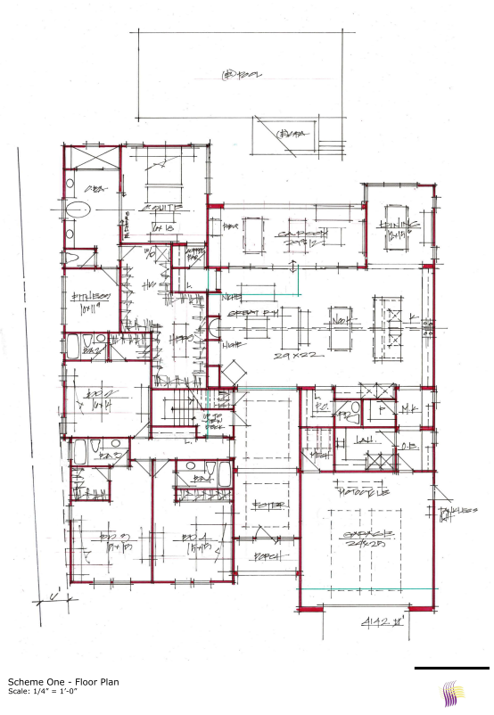 A black and white floor plan of a house