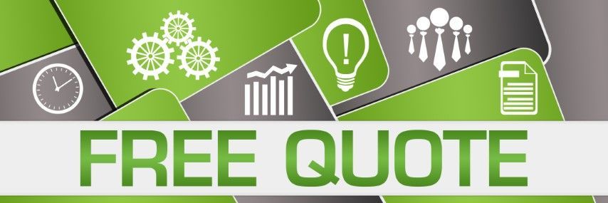 Image of a sign that says Free Quote