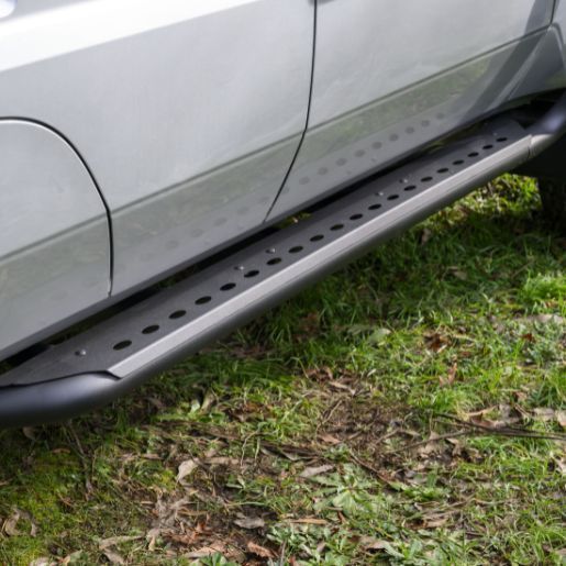 A Black Side Step on a Silver Vehicle — Autopro Taree in Taree, NSW
