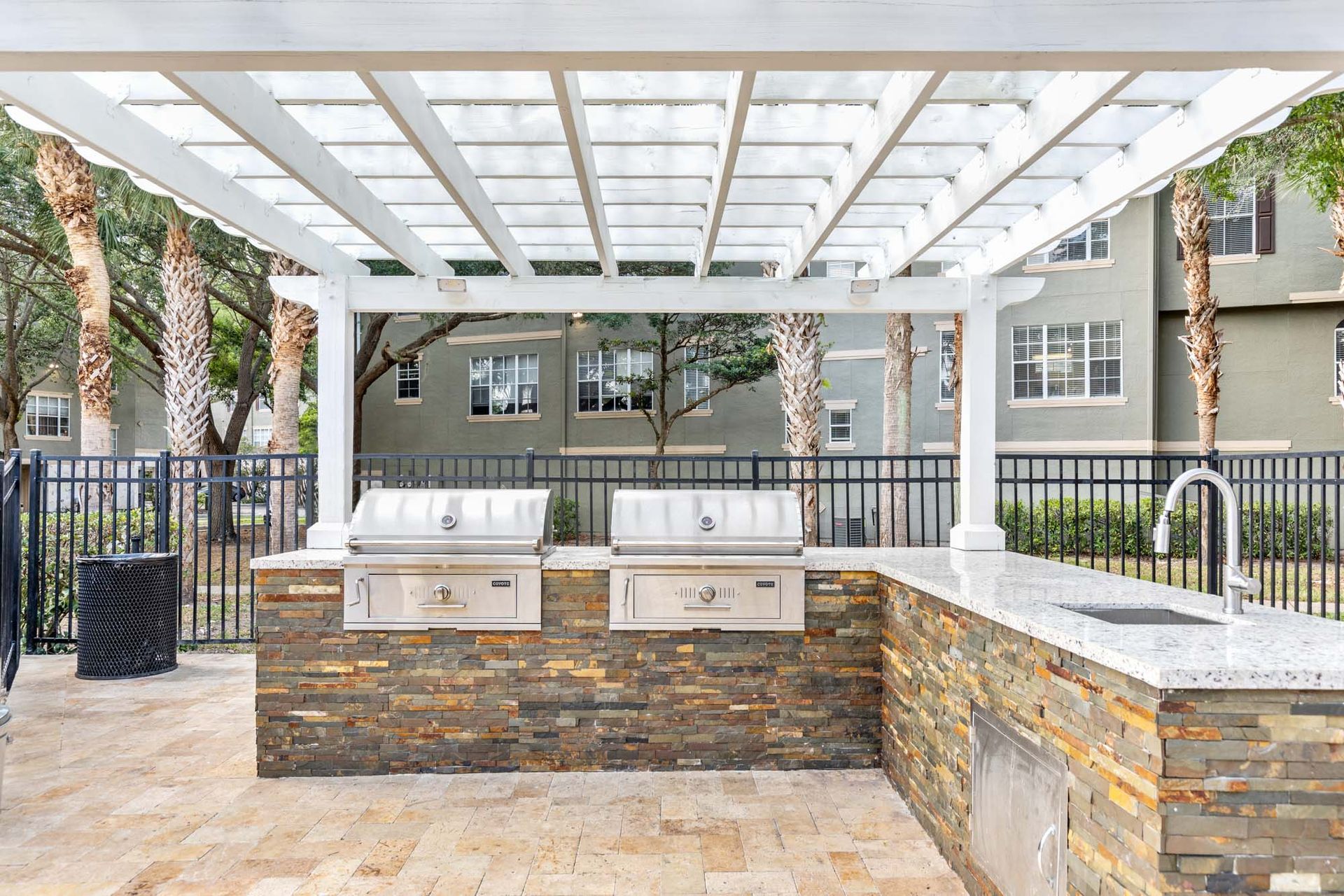 BBQ grills at The Debra in Orlando, FL.