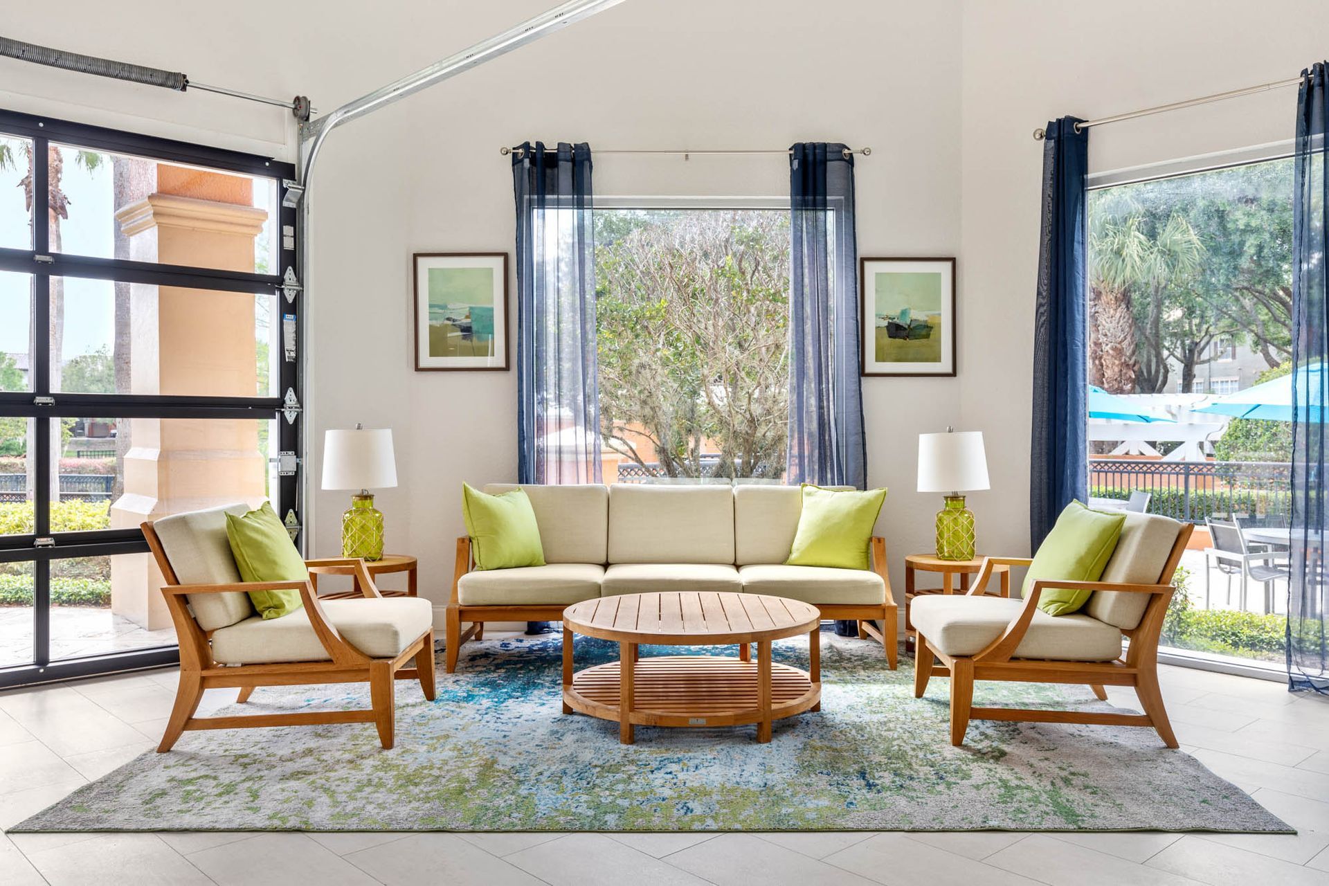 Resident seating area at The Debra in Orlando, FL.