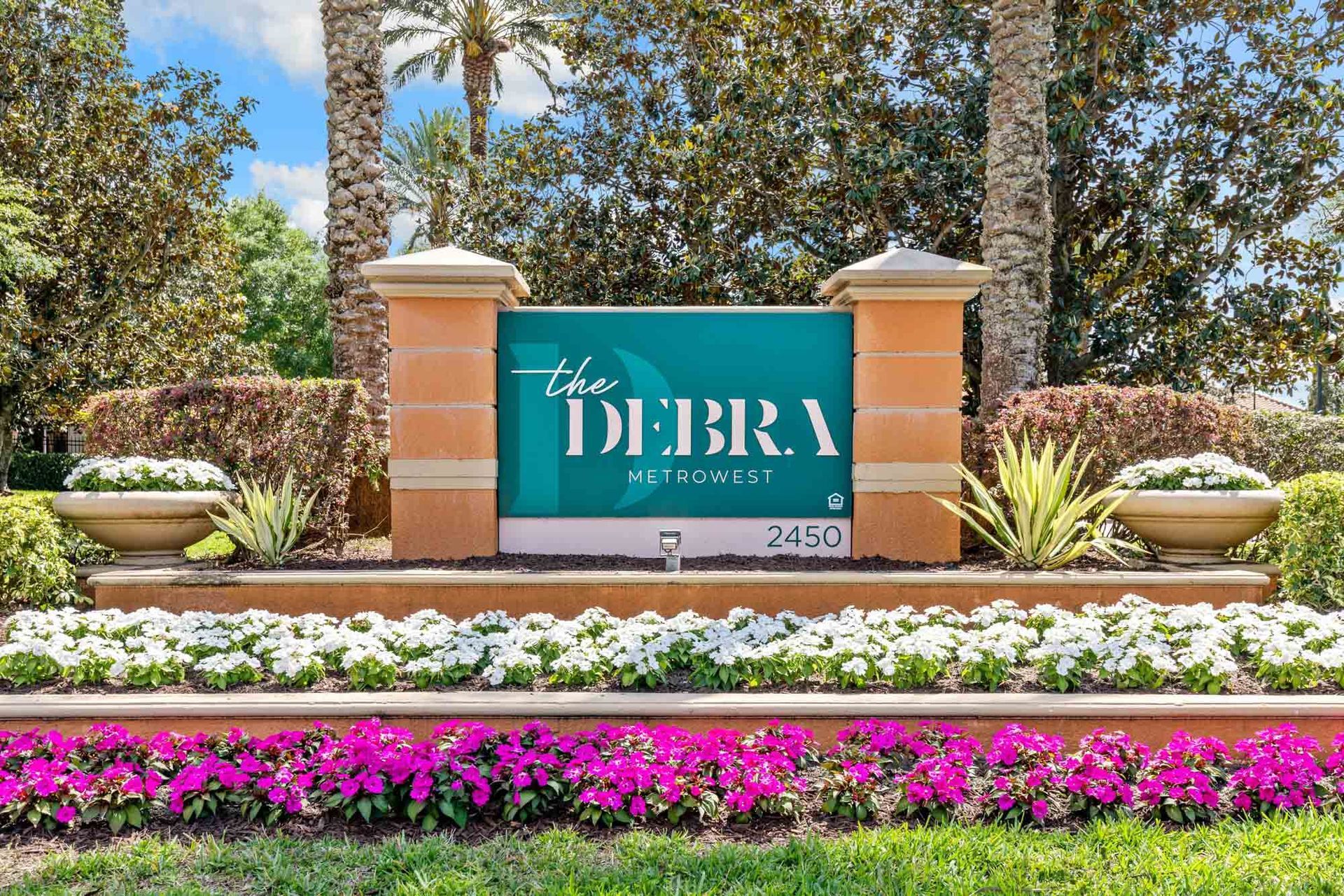 Community sign at The Debra in Orlando, FL.