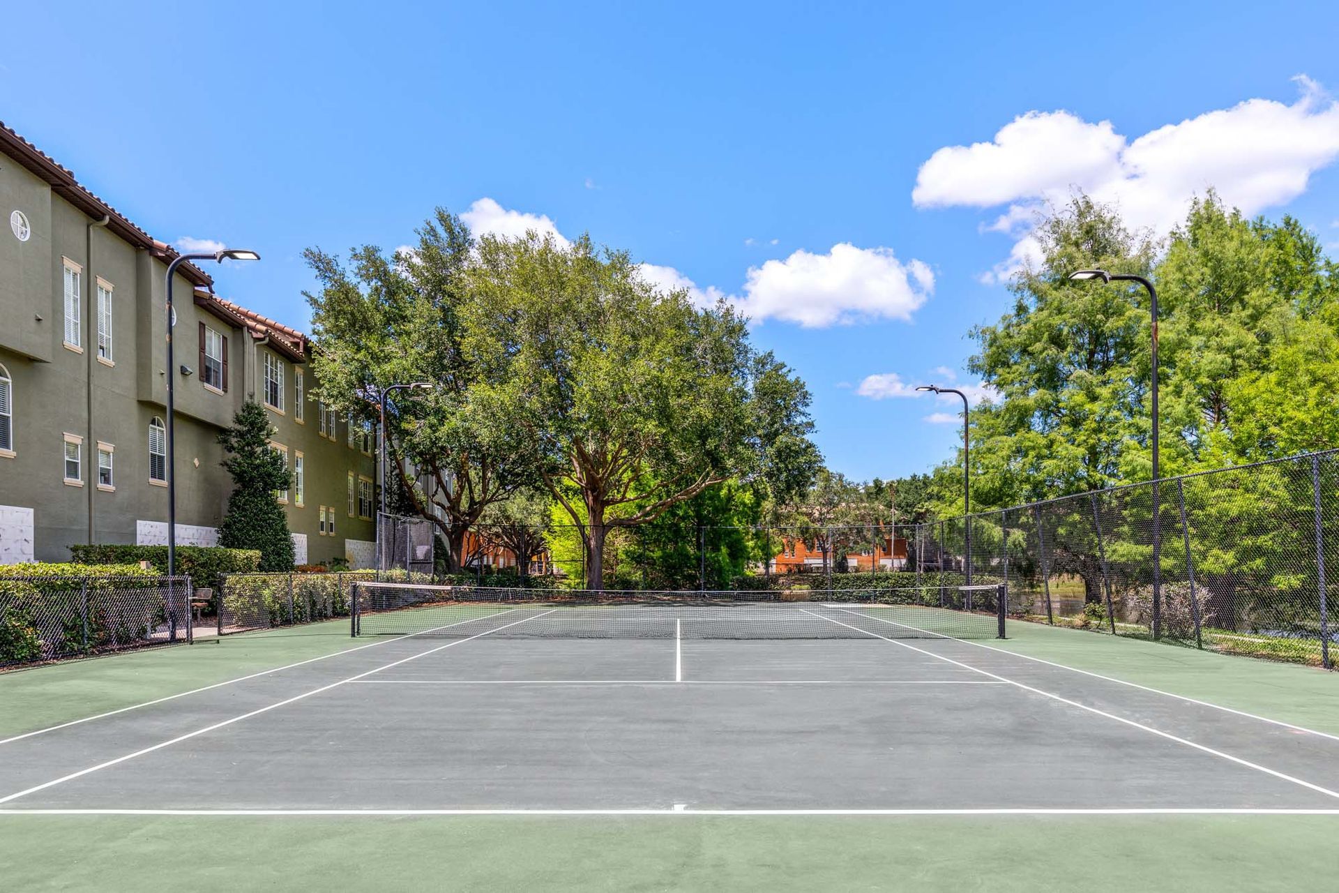 Tennis courts at The Debra in Orlando, FL.
