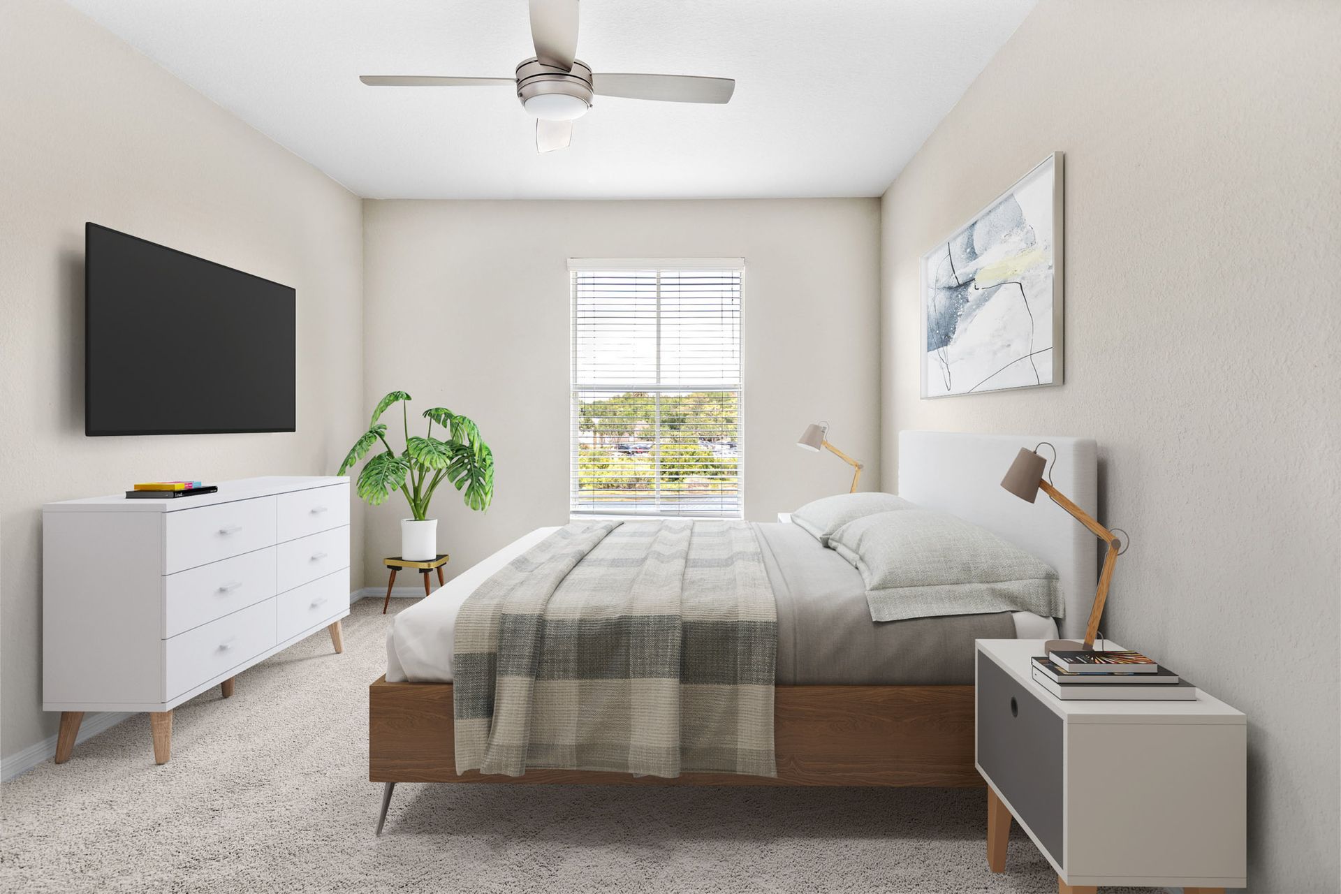 Bedroom at The Debra in Orlando, FL.