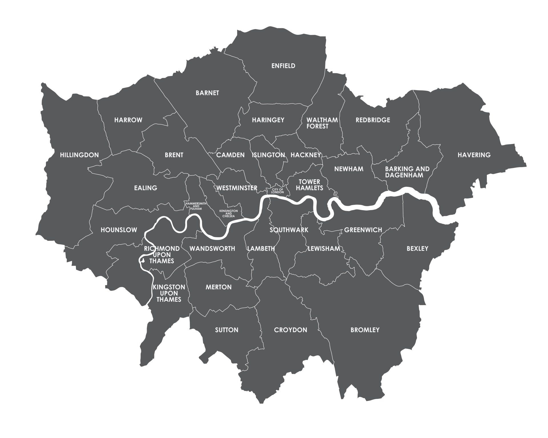 map of London and Essex