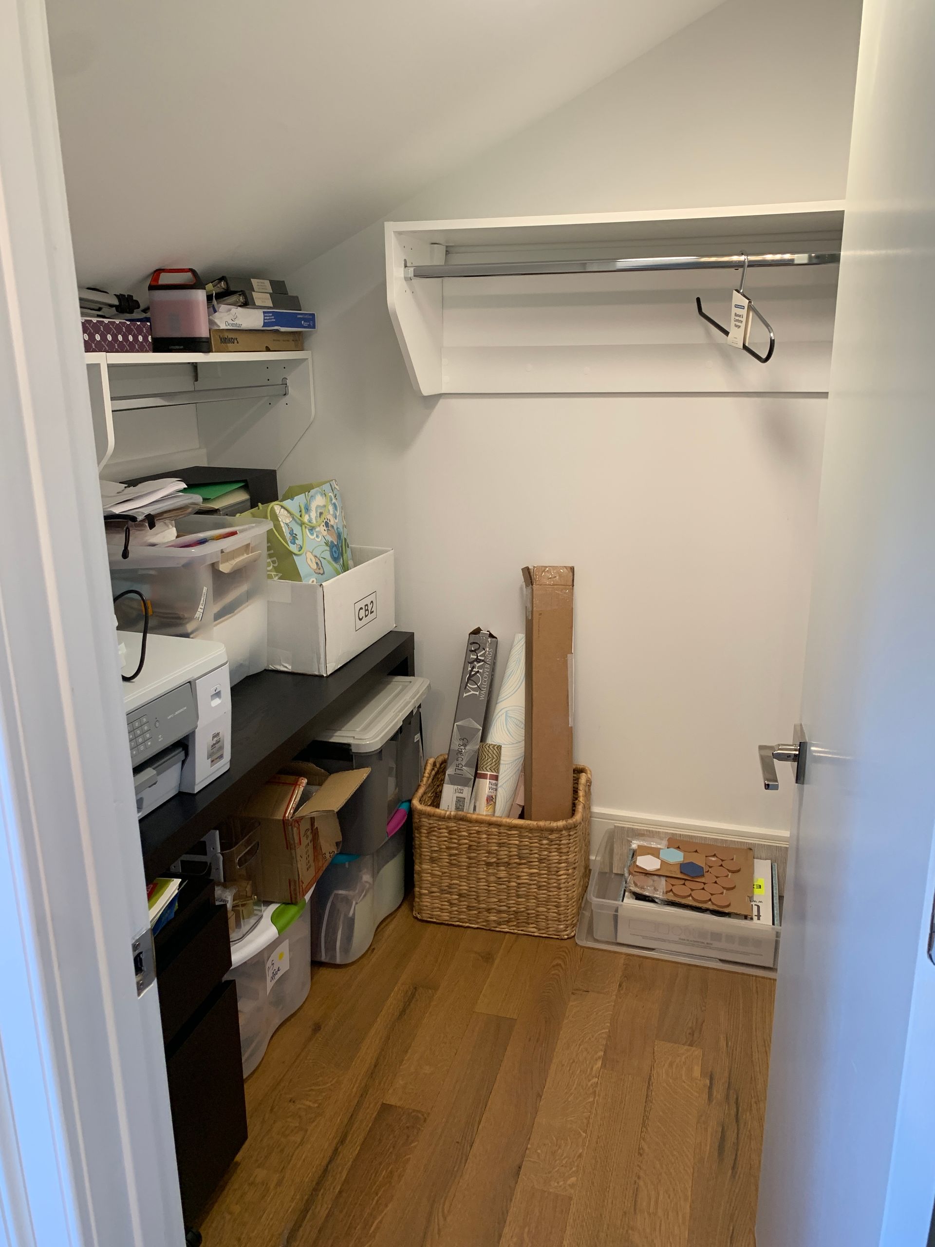 After image of organized closet