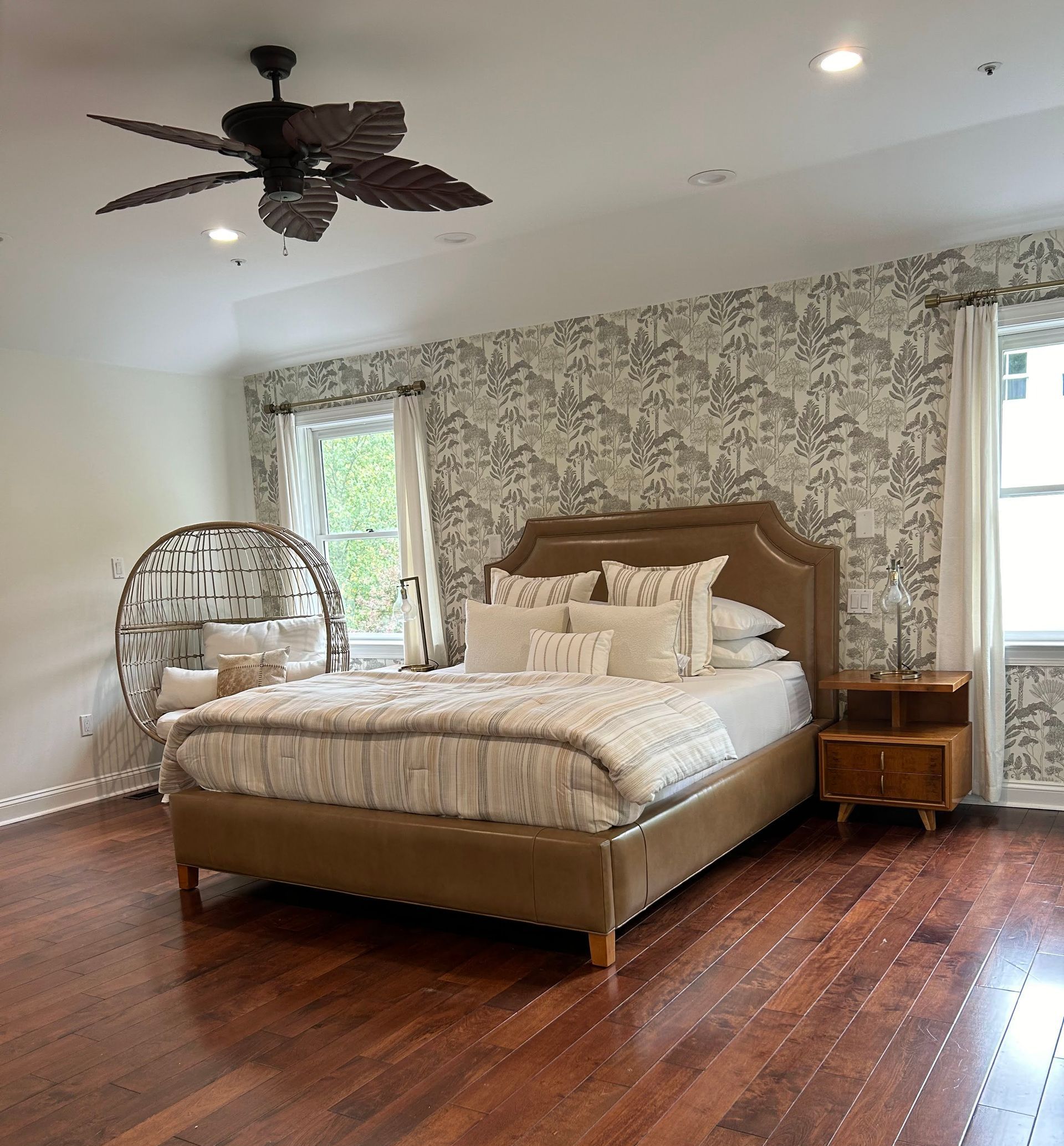 Staged bedroom