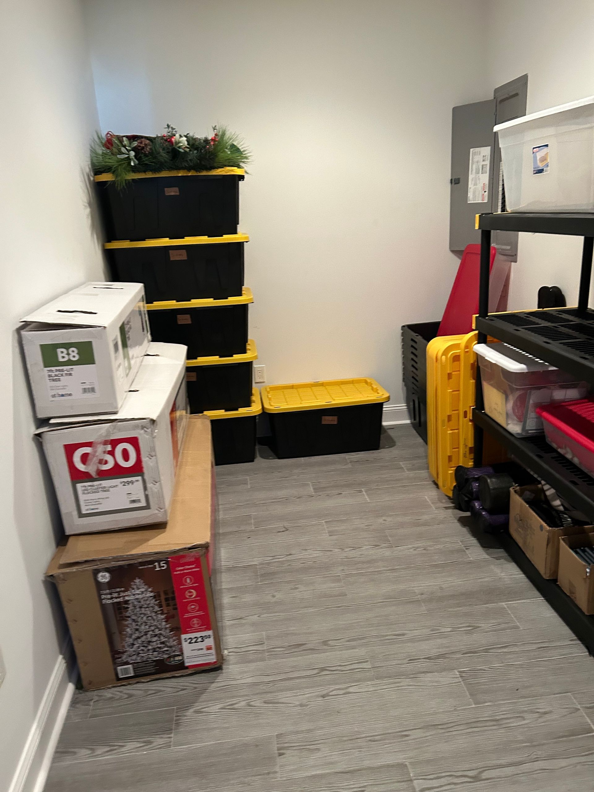 After image of organized storage area