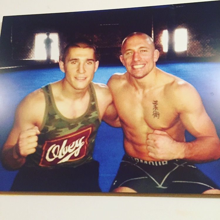 Collin Baikie training in Montreal, Canada with Georges St-Pierre (GSP), three-time former UFC Welterweight Champion, and one of the greatest fighters in the history of mixed martial arts (MMA). He is cited as the top MMA Welterweight of all time and the most accomplished fighter in MMA history by Fight Matrix. Collin has also trained with Canadian Ultimate Fighter winner Chad Laprise.