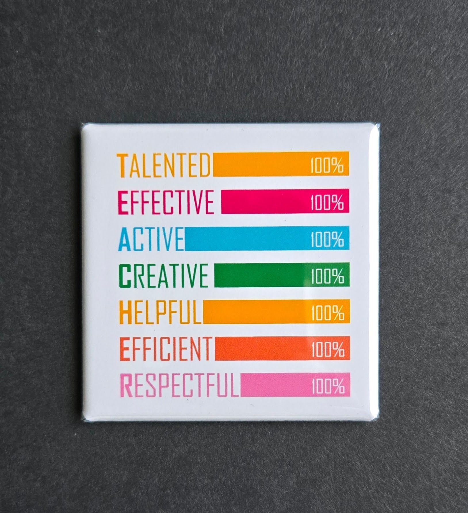 MC  ORIGINAL DESIGN MAGNET  Teacher Coloful 100%