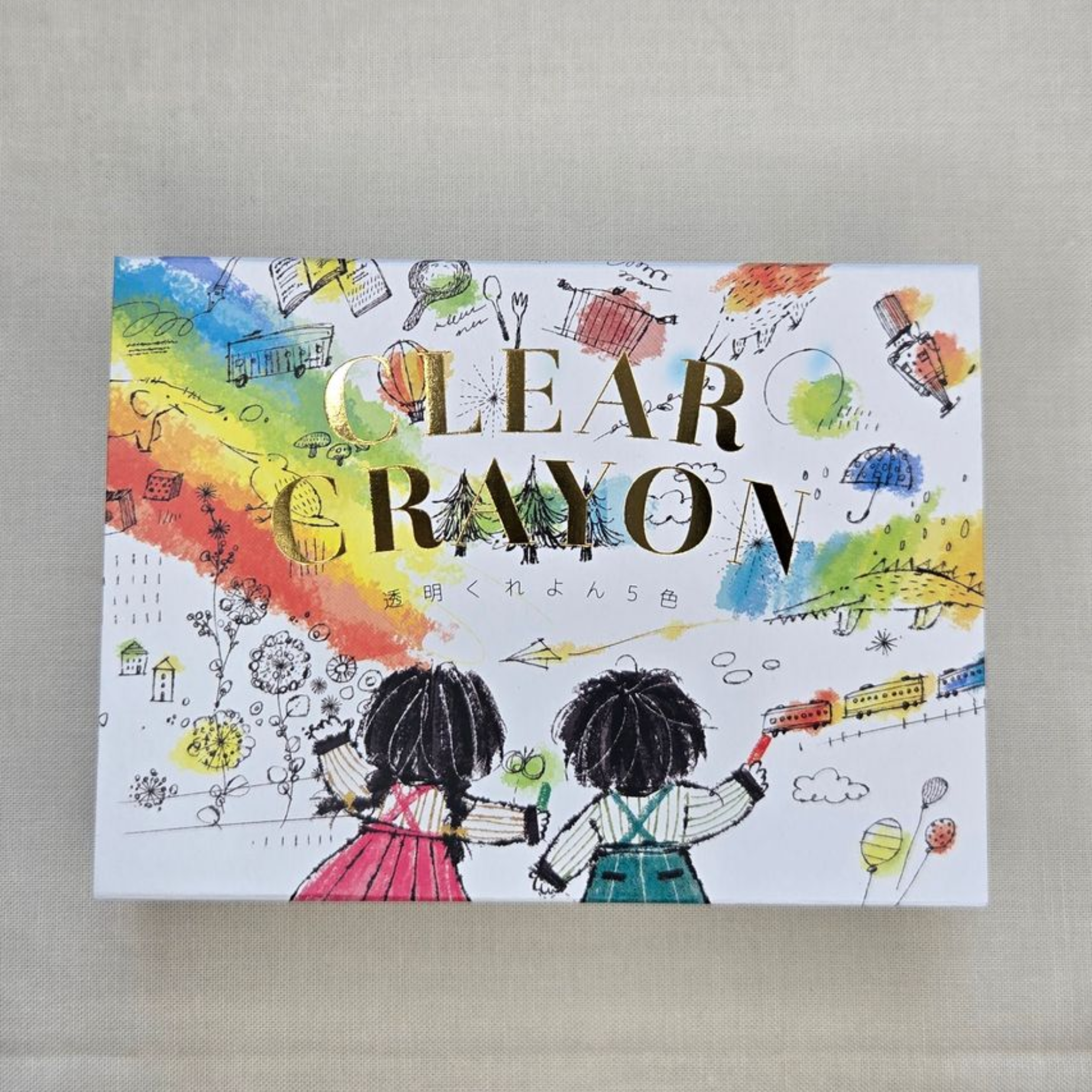 KOKUYO  CLEAR CRAYON 5 color set Transparent Crayon