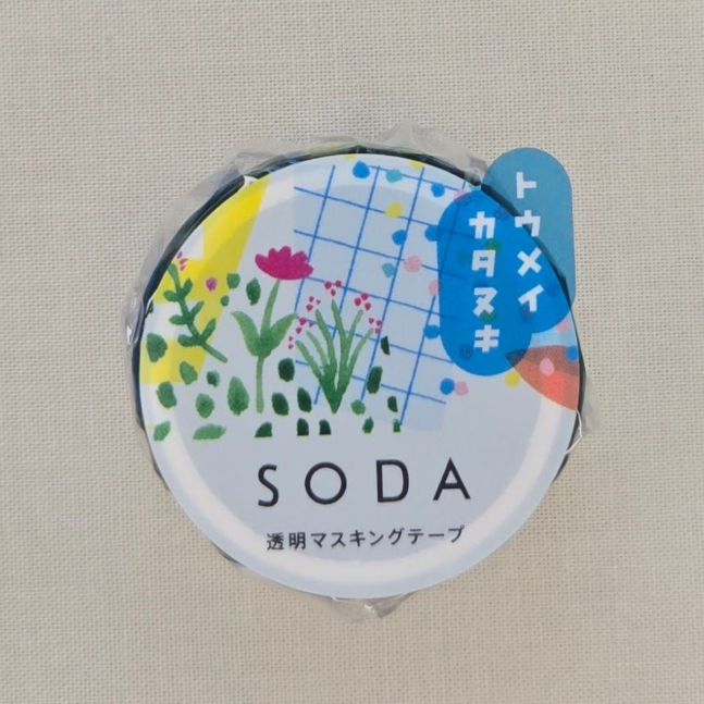 SODA Transparent Masking Tape / 30mm width / Collage