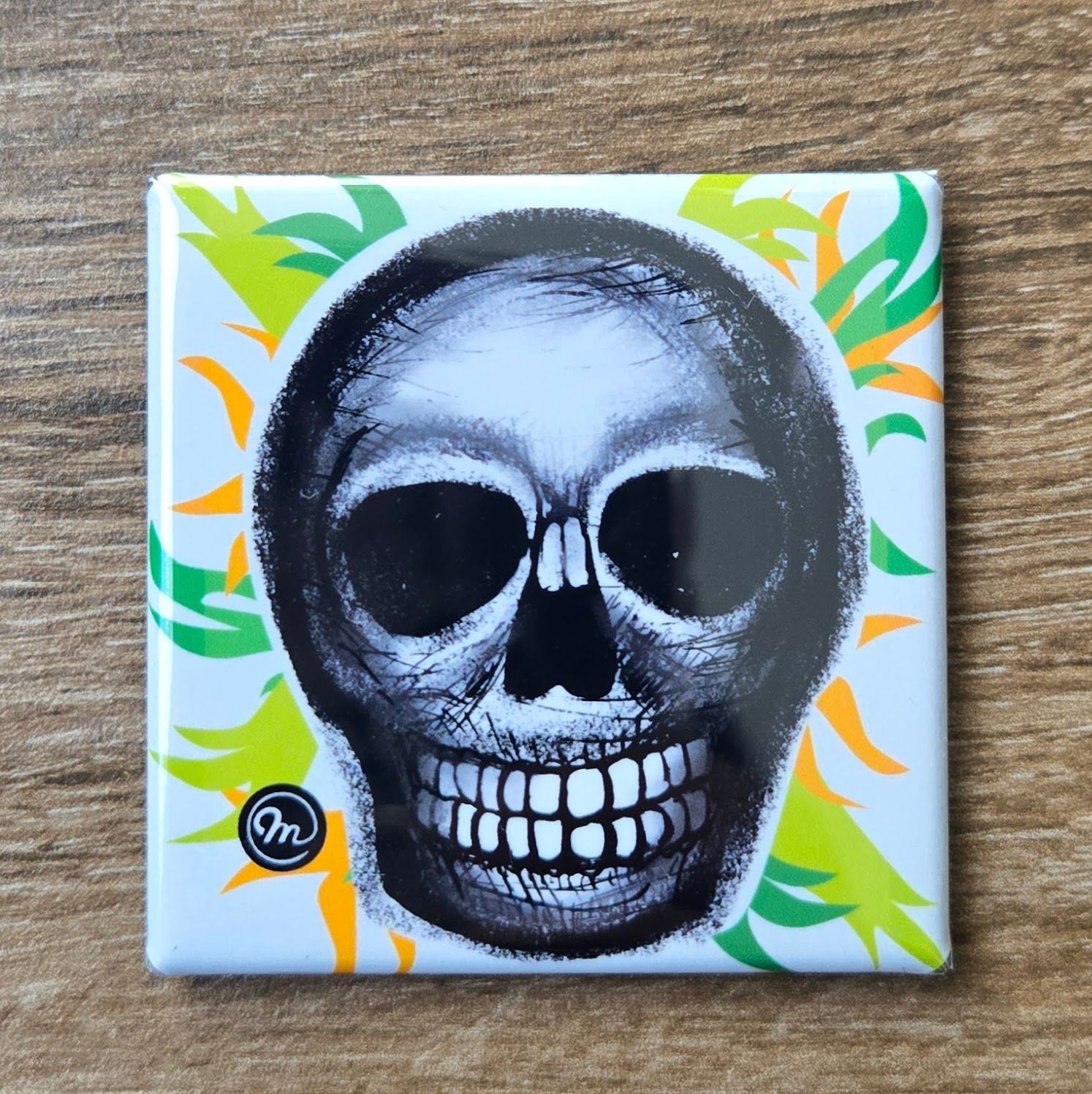 MC ORIGINAL DESIGN MAGNET Halloween Skull Jungle