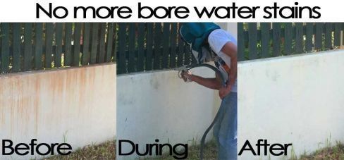 Bore Water Stains Removal Process — Perth — Rusty Bore Stain Removal