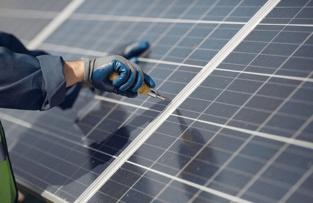 repairing solar panels