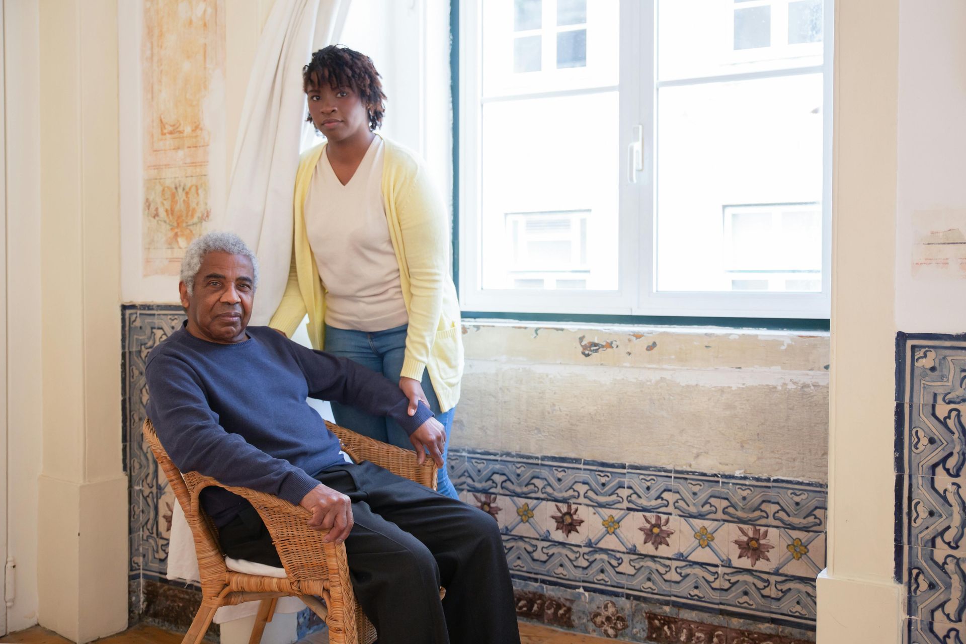 caregiver with senior patient