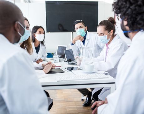 Group Of Doctors Having Meeting — Bakersfield, CA — American Digestive Liver & Nutritional Disease Center