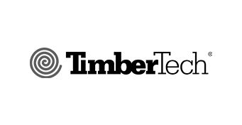 A black and white logo for timbertech on a white background.