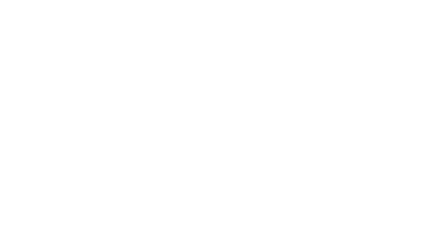 Swift Home Renovations white logo.