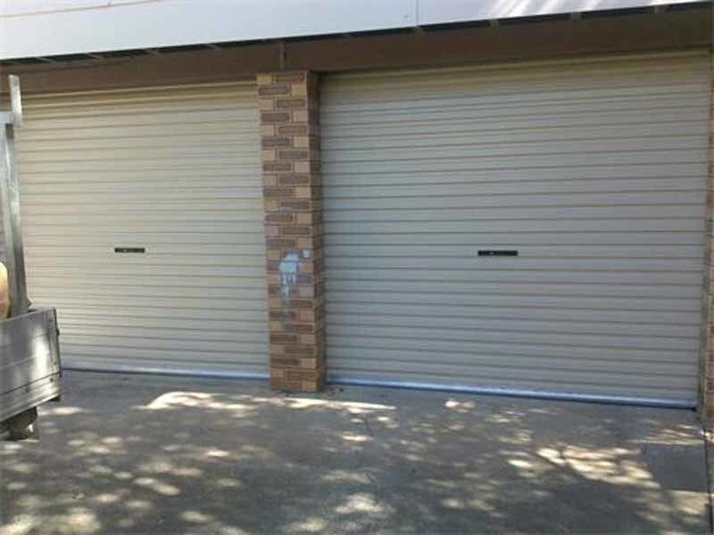 cream garage doors