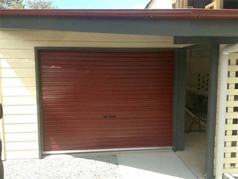 red garage doors