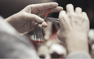 a person making stunning jewellery