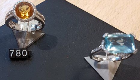 different types of ring available at the shop