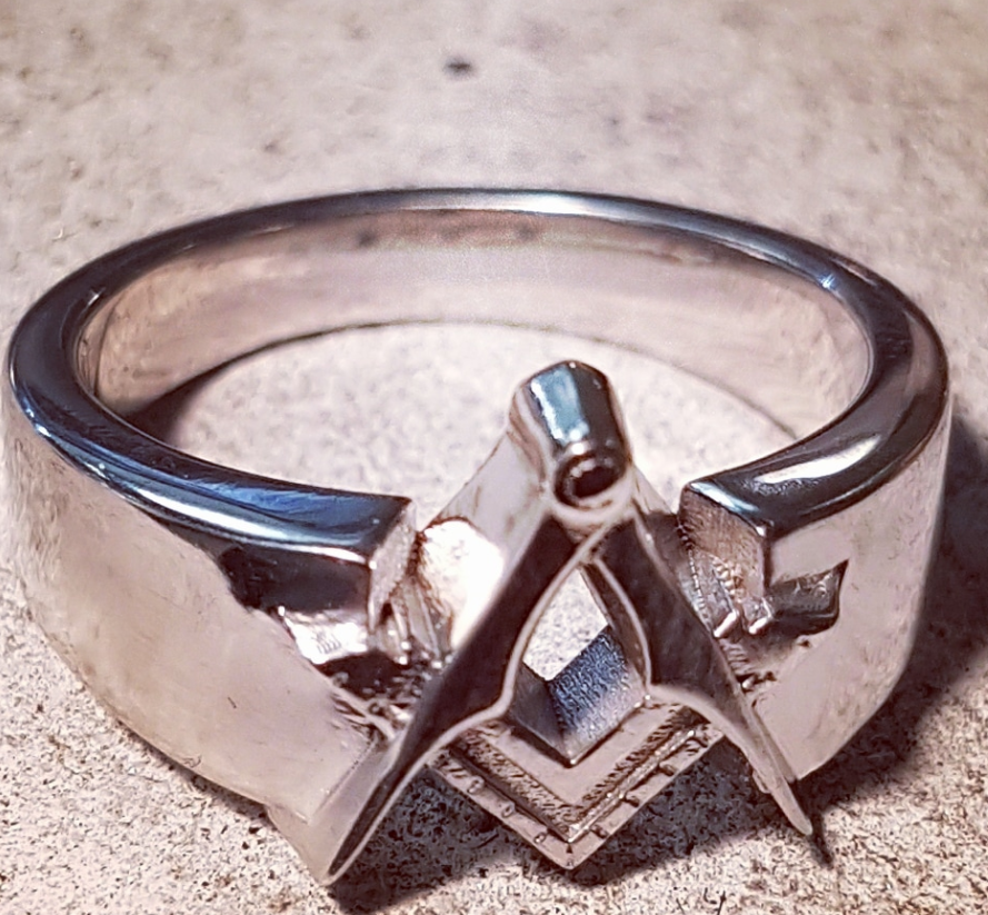 a bespoke made ring with A letter