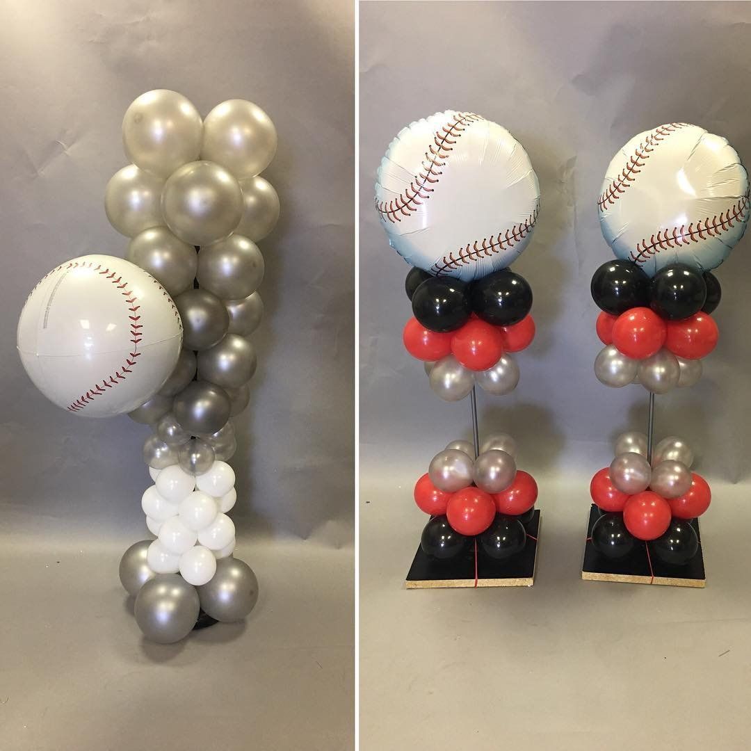 baseball party balloons