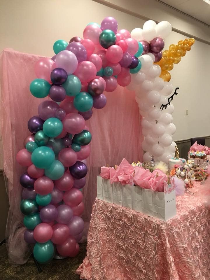 unicorn balloon arch