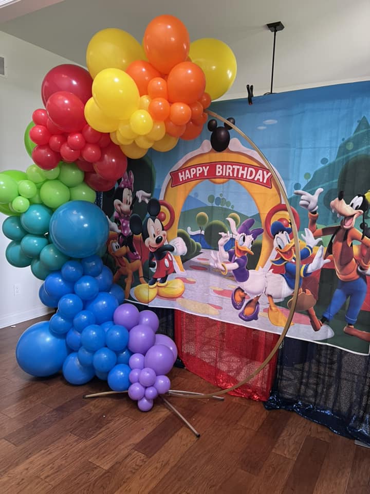 mickey mouse clubhouse balloon arch circle