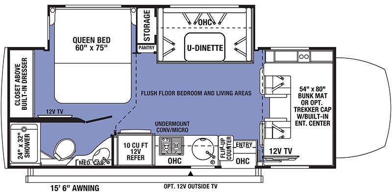 24 foot model floor plan