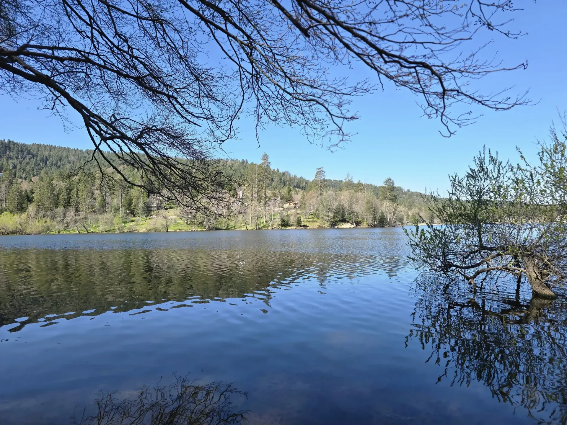 A sunset over a mountain range with a lot of fog