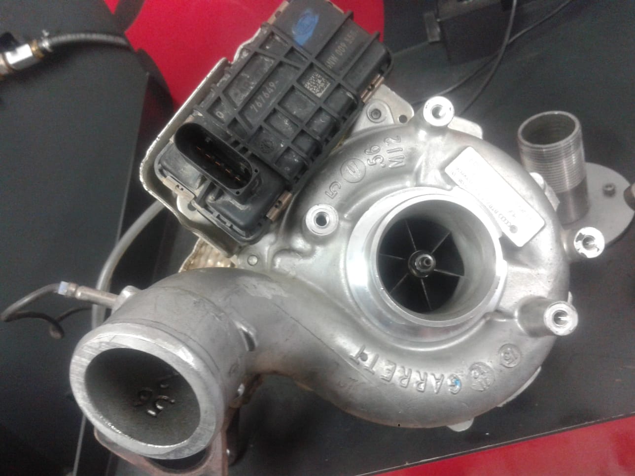Primo piano turbocompressore