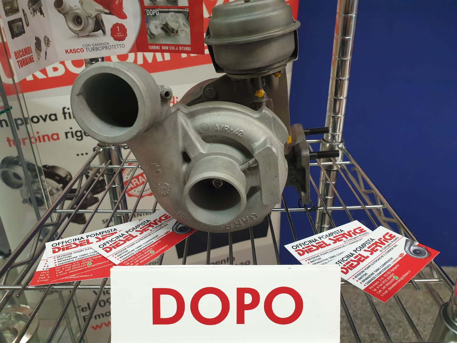 Turbocompressore dopo l'intervento