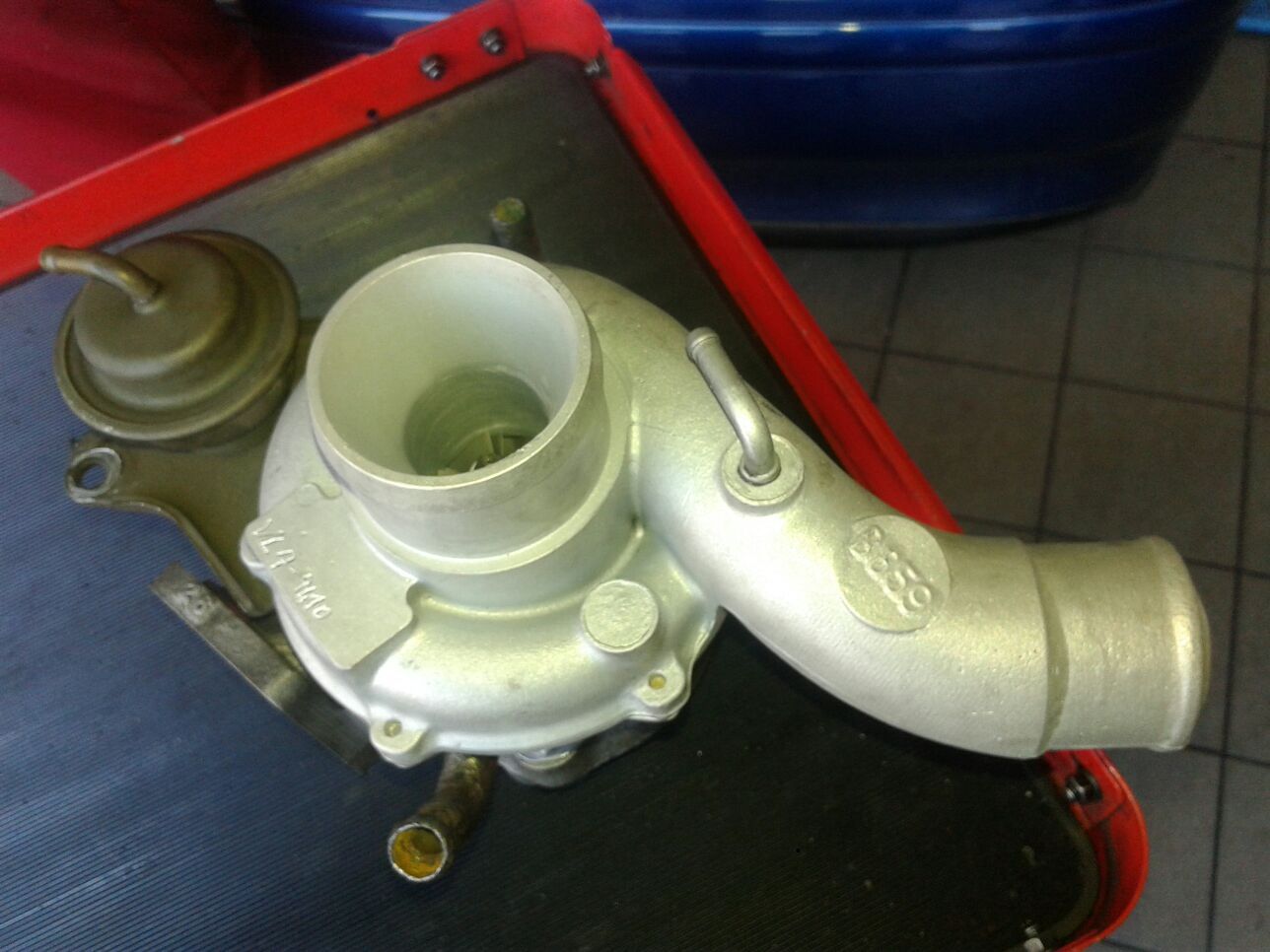 Turbocompressore dall'alto