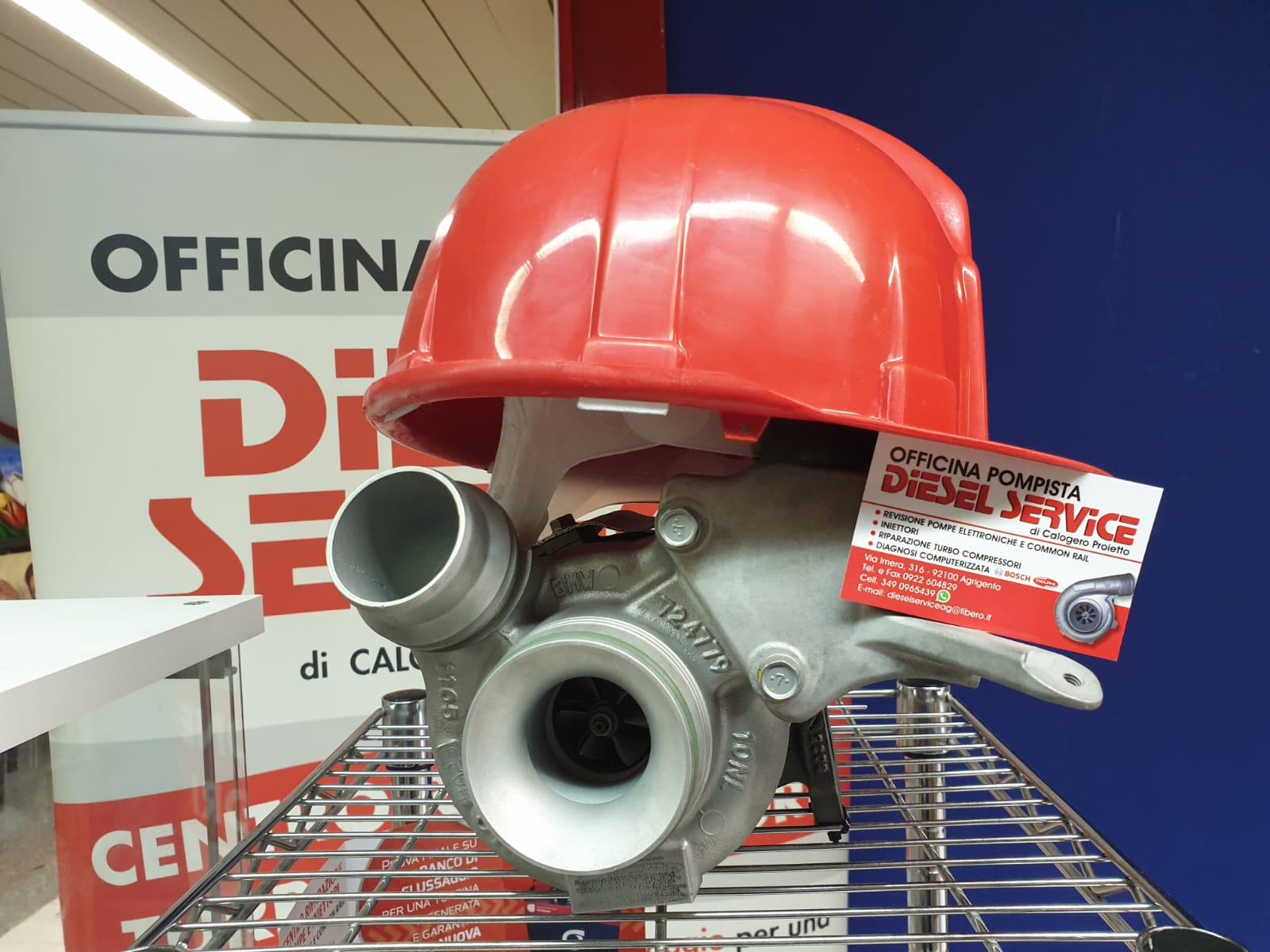 Casco su turbocompressore