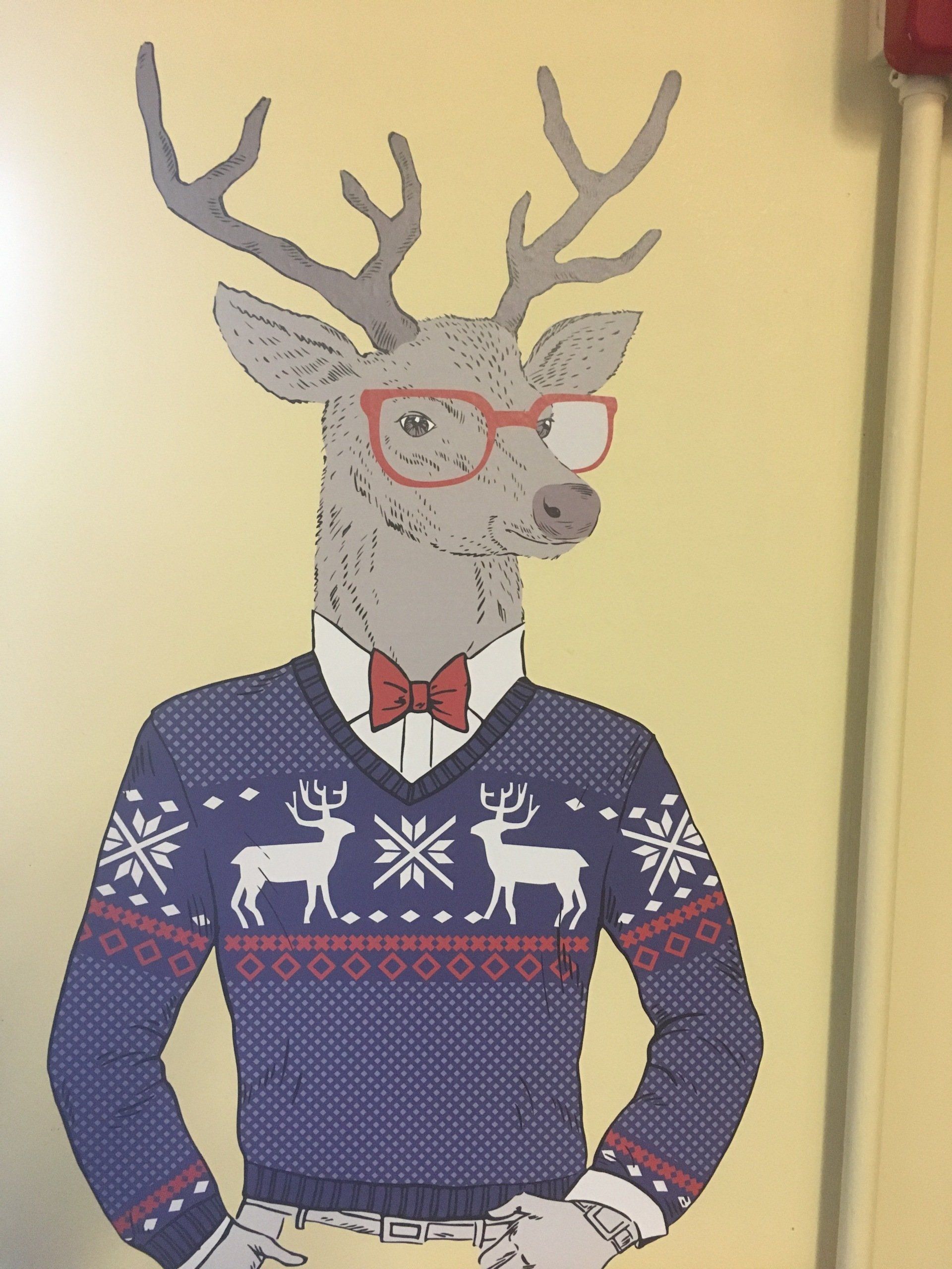 Animal Art — Reindeer With Glasses in Franklin, TN
