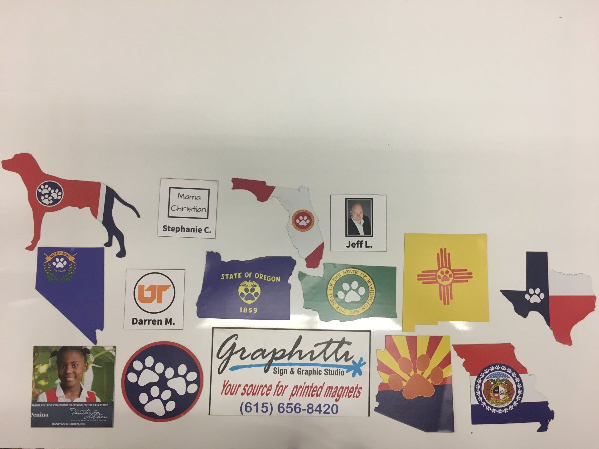Magnet Prints — Prints With Different States in Franklyn, TN