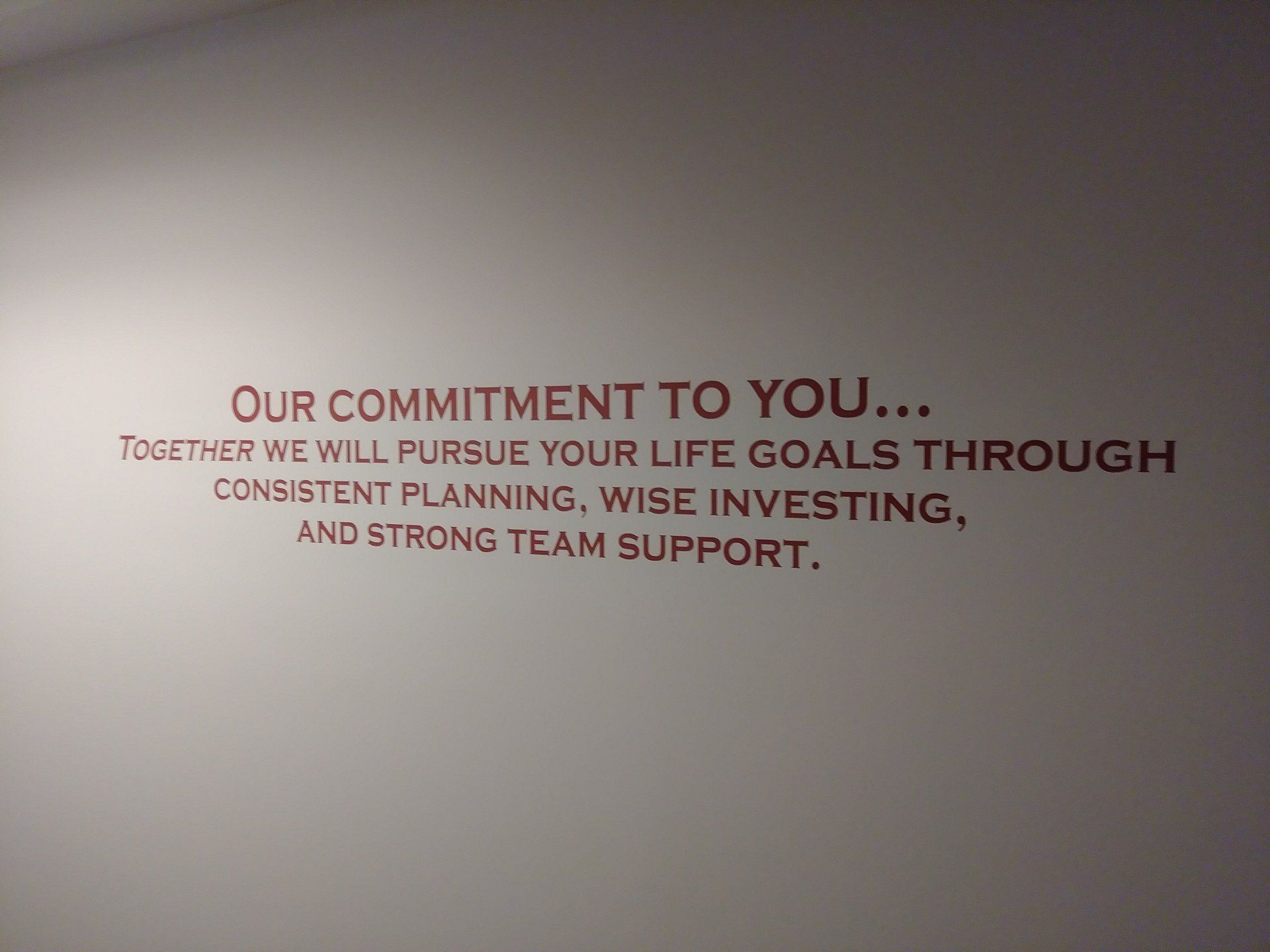 Wall Messages — Red Text on the Wall in Franklin, TN