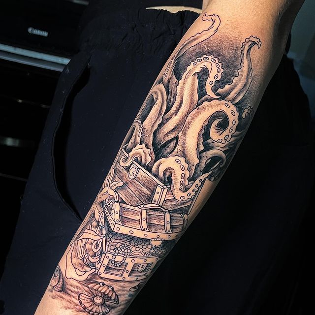 Octopus Tattoo — Orlando, FL — Red Gypsy Ink