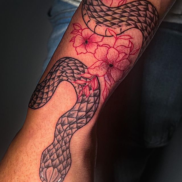 Snake Tattoo — Orlando, FL — Red Gypsy Ink
