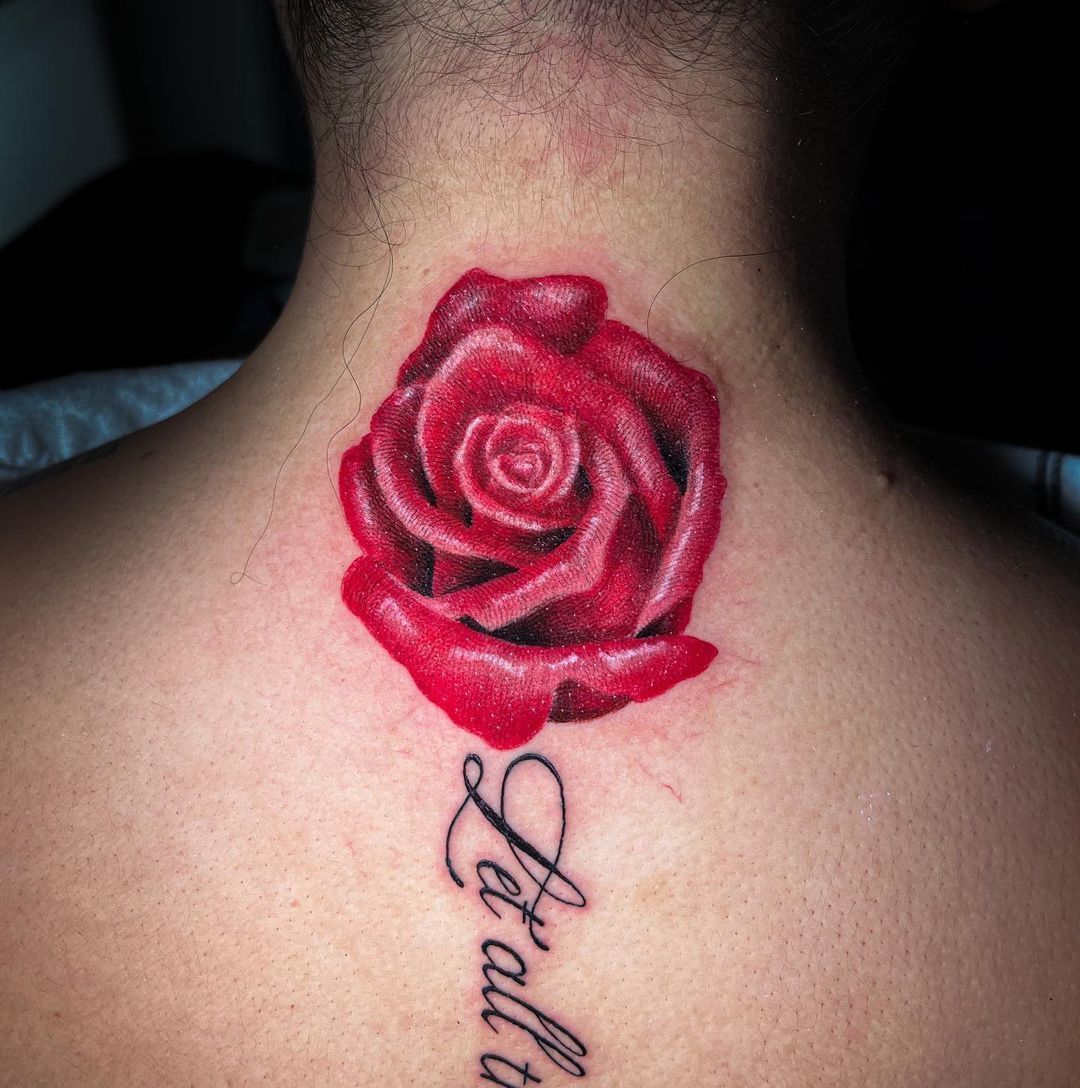 Red Flower Tattoo — Orlando, FL — Red Gypsy Ink